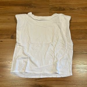 Aritzia - Babaton - Shoulder pad top - White - XXS